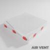 White Plastic Eggcrate Air Vent / Light Louvers