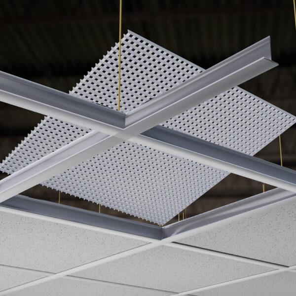 White Plastic Eggcrate Air Vent / Light Louvers