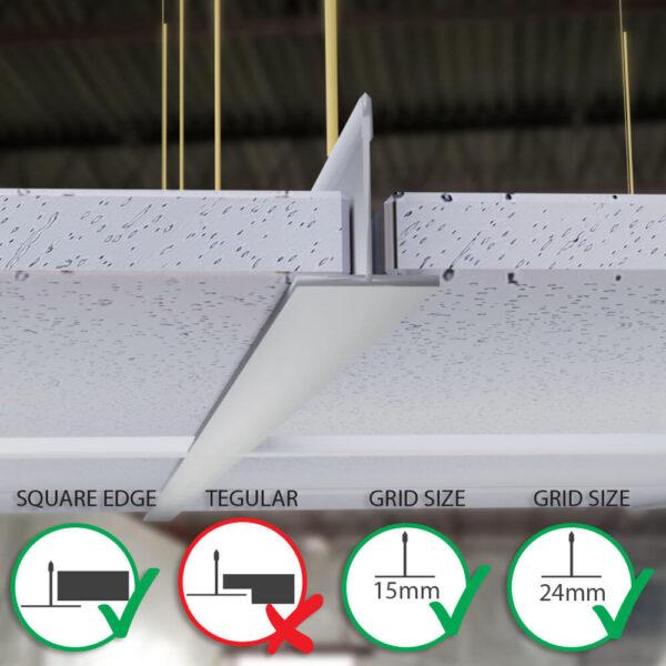 Tundra PRO SC Square Edge Ceiling Tiles