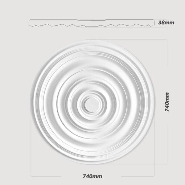 Concentric Ceiling Rose – Spirale Binaurale