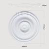 Concentric Ceiling Rose - Stella Sweep