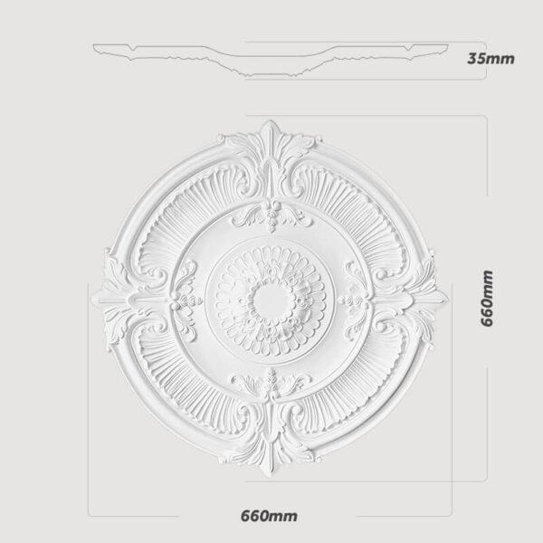 Decorative Ceiling Rose - Aero Orchid