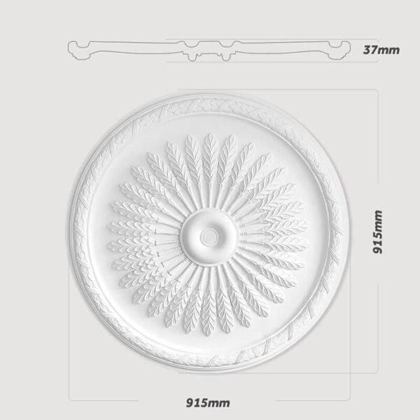 Decorative Ceiling Rose – Frecce Piumate