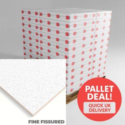 Fine Fissured Ceiling Tiles - Pallet Deal