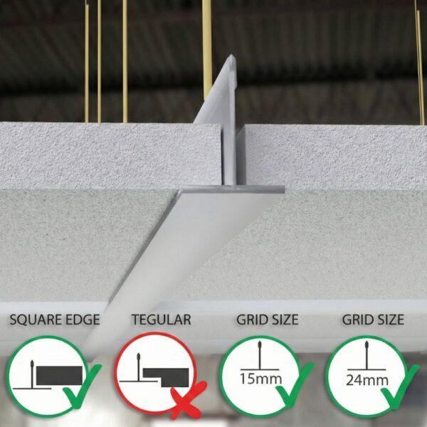 White Sand Dune/Aruba Type Square Edge Ceiling Tiles