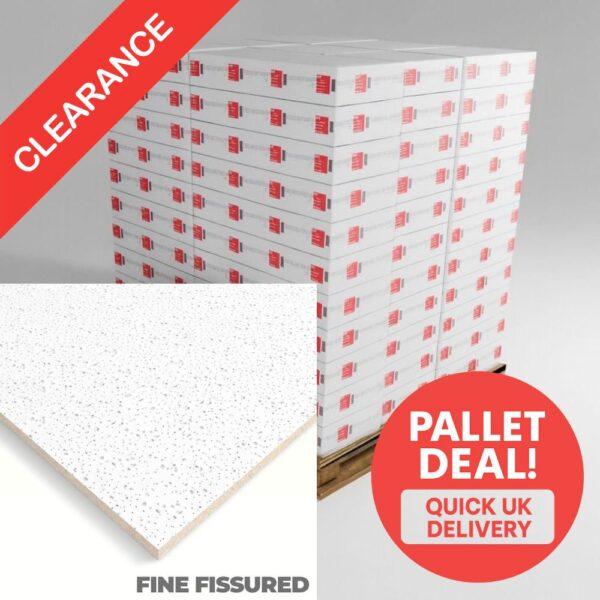 Fine Fissured Ceiling Tile Pallet Clearance Deal